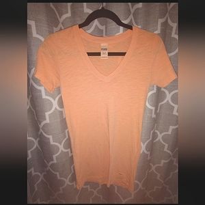 PINK by Victoria's Secret Basic V-Neck Tee Shirt T-shirt Top Size xs